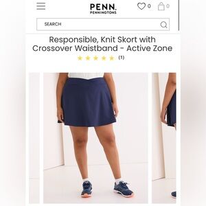 Penningtons Navy Blue Athletic Skirt
